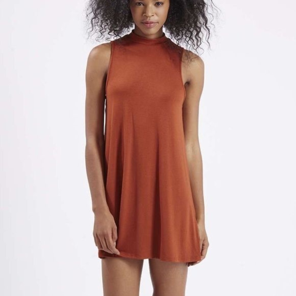 Topshop Rust Mini Dress